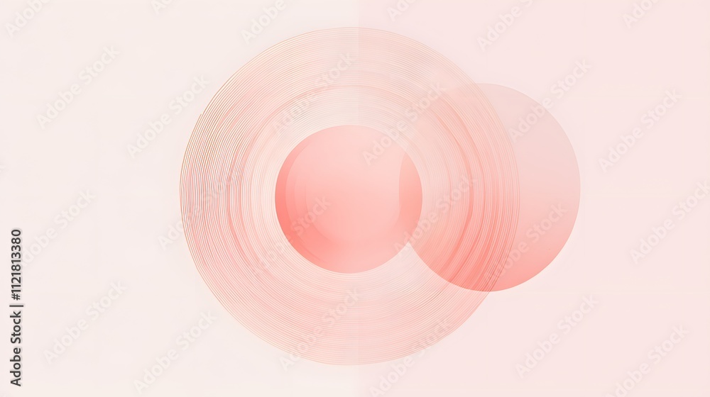 A minimalist depiction of market segmentation as concentric circles in soft hues. A minimalist depiction of market segmentation as concentric circles in soft hues.