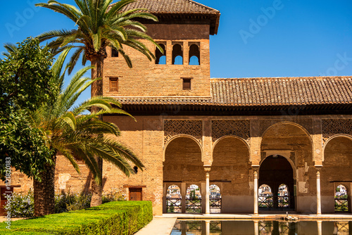 Alhambra's Partal Palace Courtyard