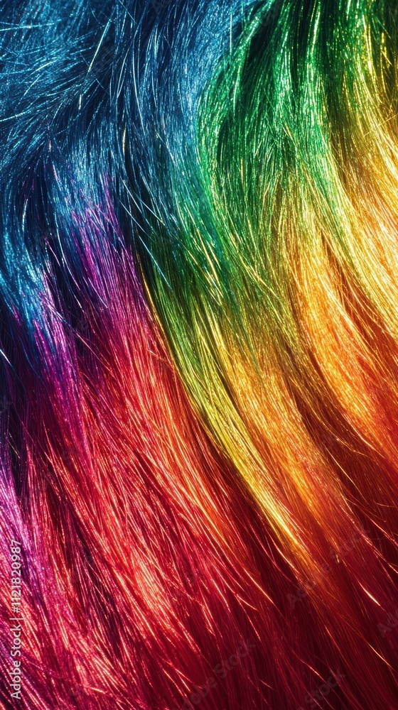 Naklejka premium Iridescent rainbow gradient with metallic sheen and glossy finish