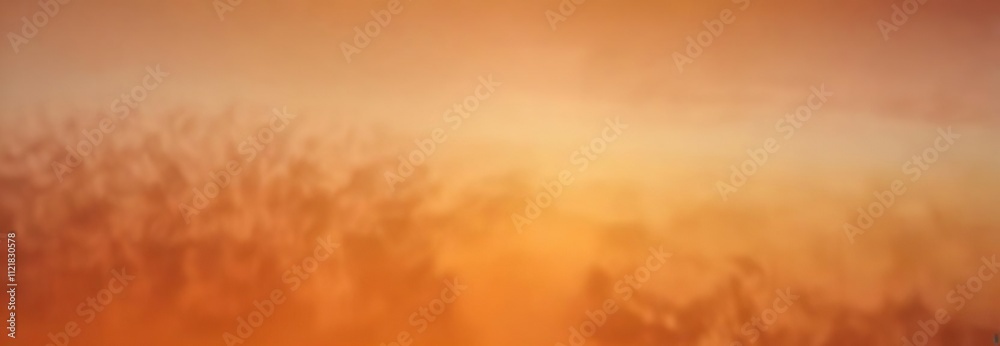 Fototapeta premium Ombre effect created from different shades of orange forming an abstract blurred visual scene, ethereal , ambiance