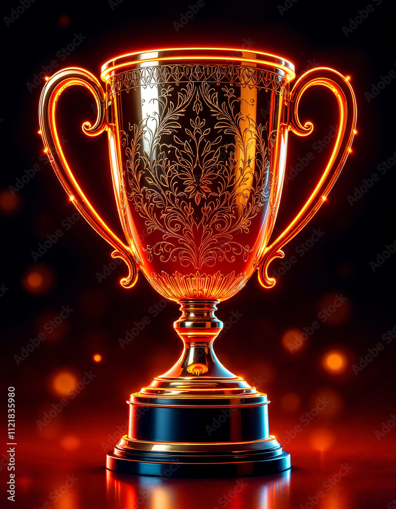 Elegant Gold Trophy Cup Illustration on Adobe Stock Elegant Gold Trophy Cup Illustration on Adobe Stock