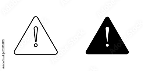 attention sign icons for app and websites.