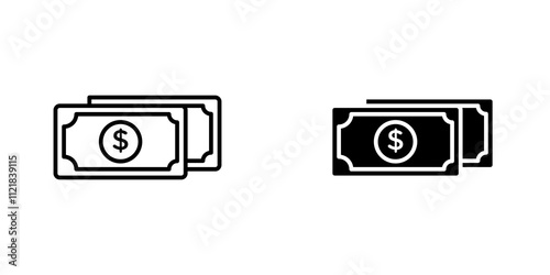 Cash icons for app and websites.