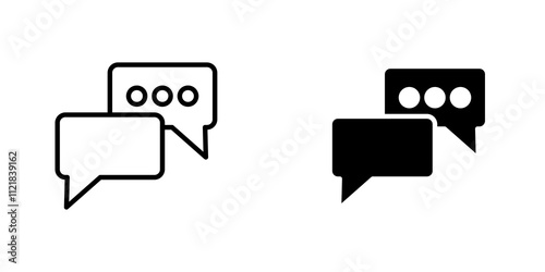 Chat bubble icons for app and websites.
