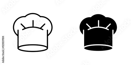 Chef hat icons for app and websites.