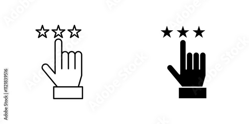Customer feedback icons for app and websites.