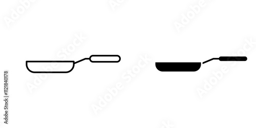 Frying pan icons for app and websites.