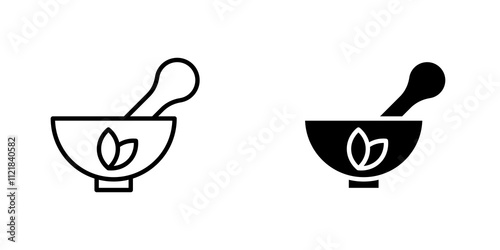 Herbal medicine icons for app and websites.