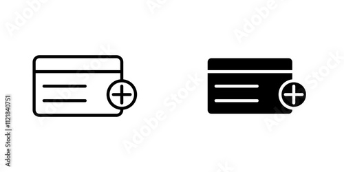 Insurance card icons for app and websites.