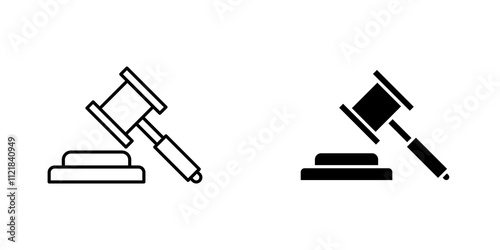 Law icons for app and websites.
