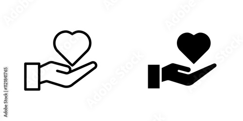 Philanthropy icons for app and websites.