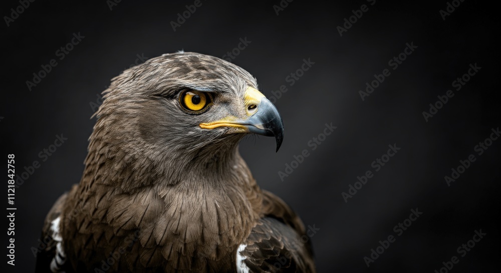 Majestic eagle portrait with intense gaze for wildlife and nature enthusiasts Majestic eagle portrait with intense gaze for wildlife and nature enthusiasts