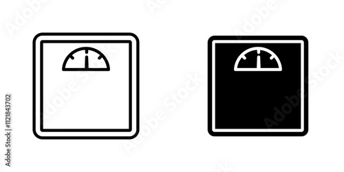 Weight scale icons for app and websites.