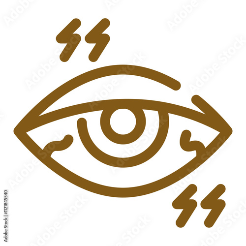 Painful Eye Icon Design