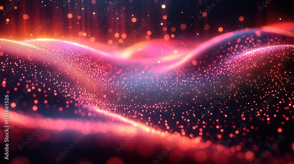 Neon geometric design