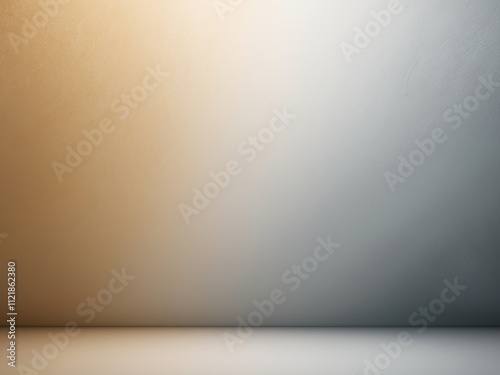 Gradient Background Abstract Soft Warm Cool Golden Grey Texture Noise Design. photo