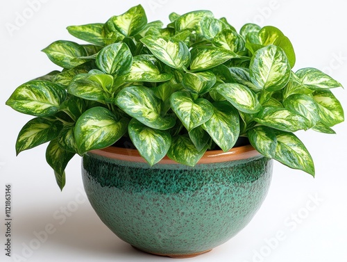 Decorative indoor plants in stylish pots with vibrant green leaves, AI generated