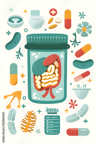 Visual Representation of Side Effects Associated with Xylitol Consumption photo