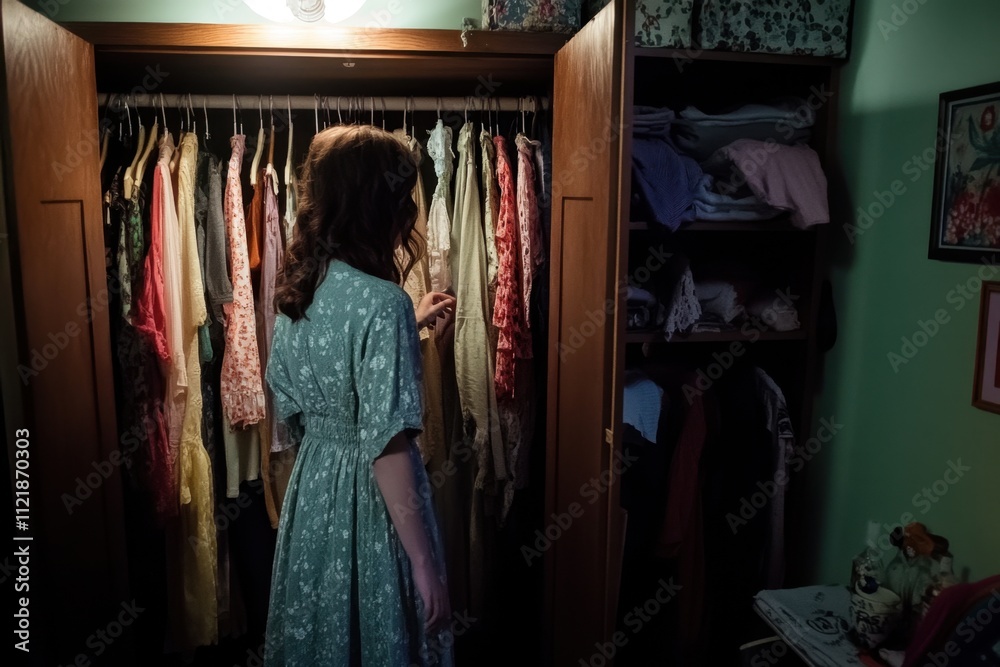 Fototapeta premium person in the closet