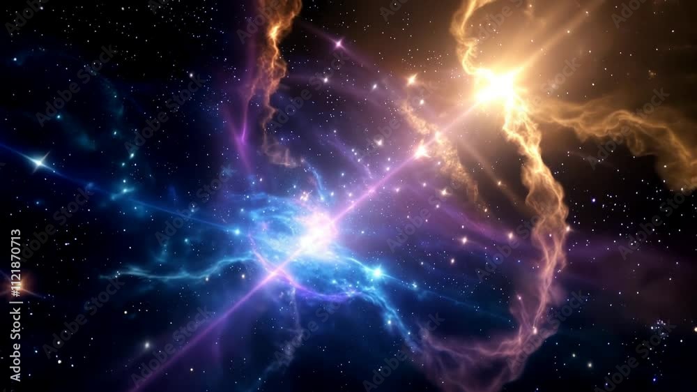 Surreal mystical representation of astral projection and spirituality