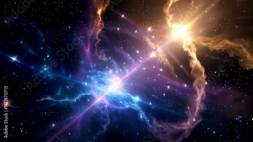 Surreal mystical representation of astral projection and spirituality