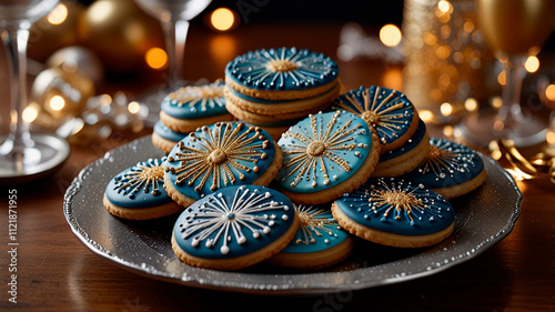 christmas cookies with chocolate