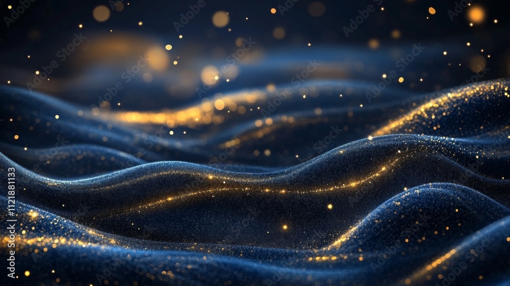 Mystical Golden Waves Abstract Mystical Golden Waves Abstract