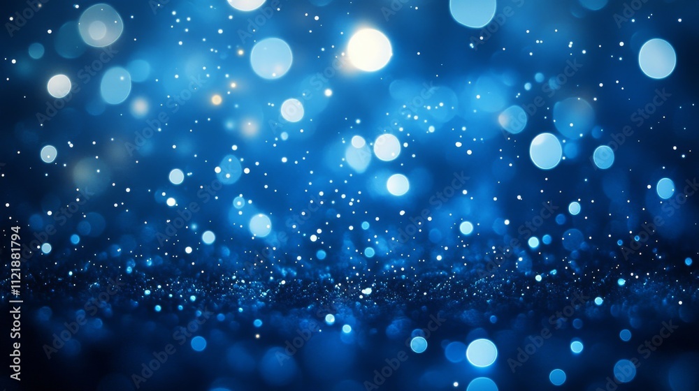 Mystical Blue Bokeh Background Mystical Blue Bokeh Background
