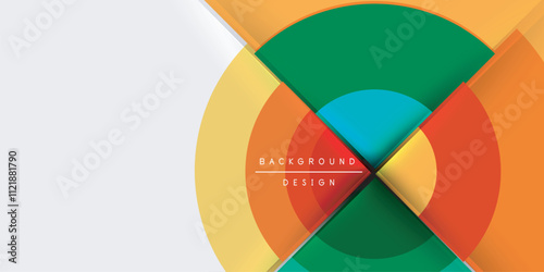 Target circle geometric abstract shapes. Vector Illustration For Wallpaper, Banner, Background, Card, Book Illustration, landing page