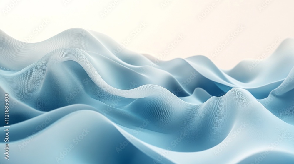 Obraz premium Abstract Blue Waves