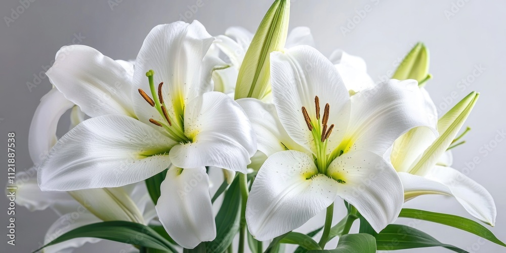 Obraz premium White flowers on table
