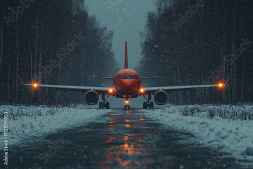 Airplane In Winter