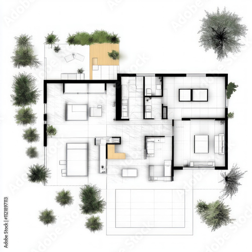 Architect Plans Isolated