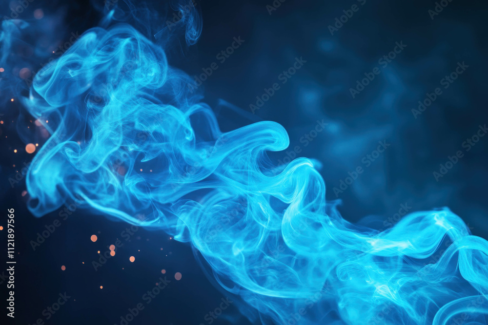 Obraz premium Blue Smoke Background