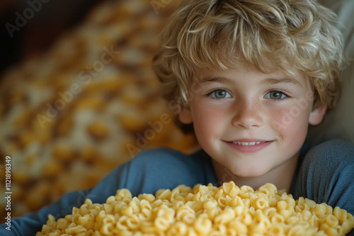 Child Eating Pasta