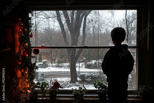 Child Window Winter