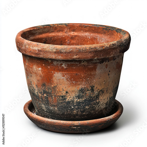 Empty Flowerpot Isolated