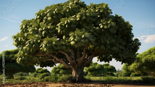 A photo of a sugar apple tree photo