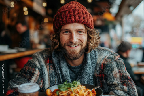 Guy Eating Pasta