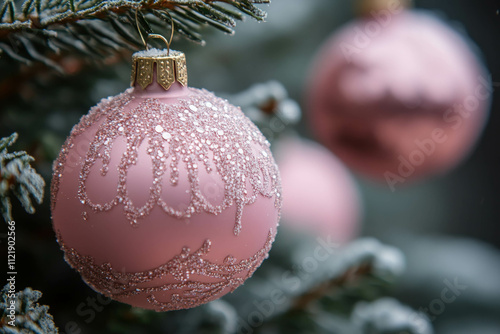 Pink Christmas Background