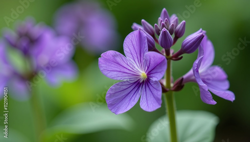 dark opal basil blooms garden bed beautiful purple flowers