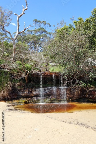 Waterfall at Collins Beach, Manly New South Wales Australia
 photo