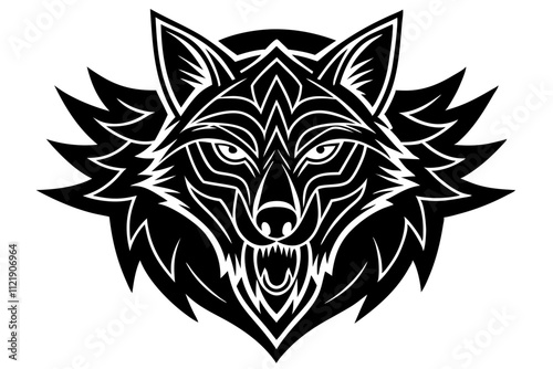 an angry Celtic wolves logo design