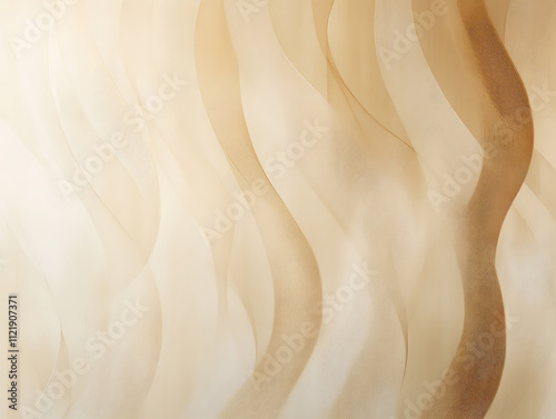 Fototapeta Naklejka Na Ścianę i Meble -  Beige curve minimal wallpaper background