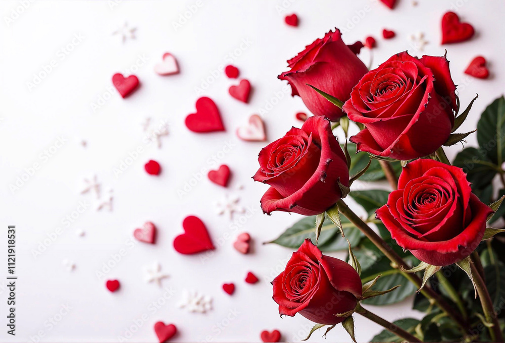 Concept of love and romance, as the roses are a symbol of affection