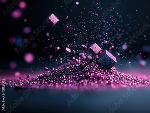 Fluorescent imaging of nanocrystals, material science, enhancing visualization for electronic applications photo
