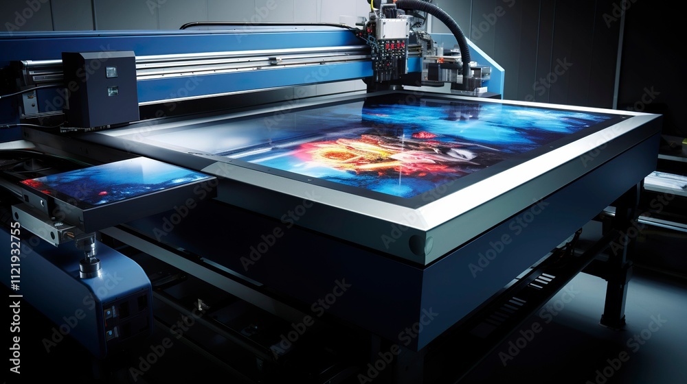 custom made wallpaper toronto digitalA photo of a UV flatbed printer