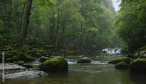 river in the forest