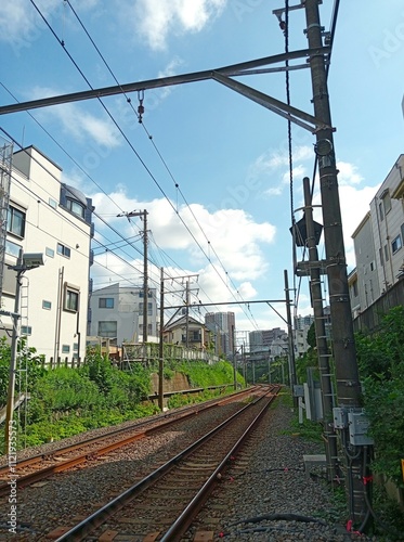 Cityscape in Shinagawa-Ku, Tokyo, Japan