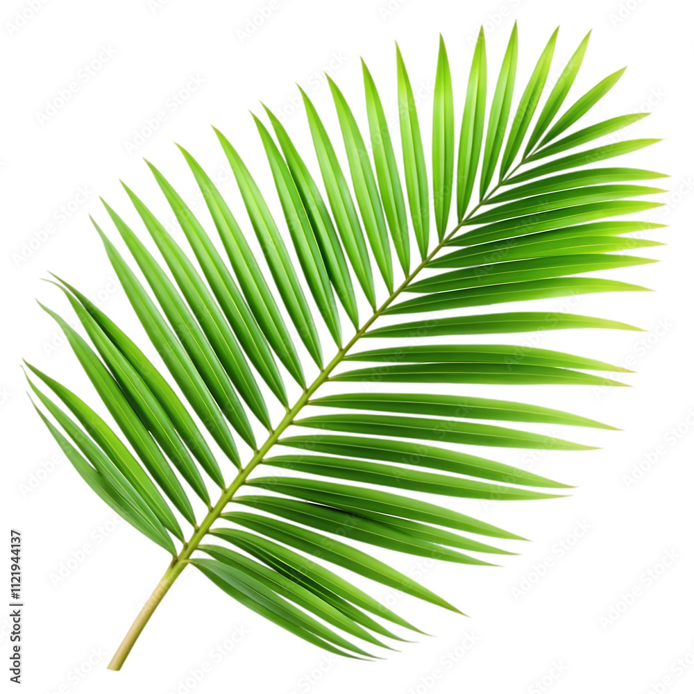 Obraz premium palm leaf isolated on white